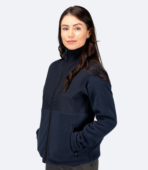 Zhik Womens Hybrid Fleece Jacket - Midnight Blue - Bosuns Boat