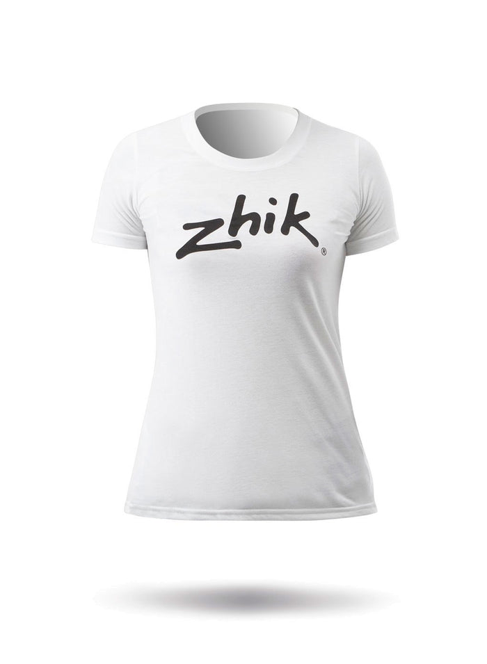 Zhik Womens Zhik Logo Cotton Tee - White-XSS