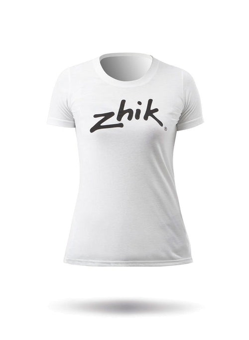 Zhik Womens Zhik Logo Cotton Tee - White-XSS