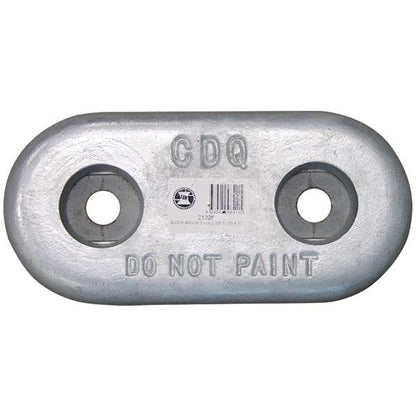 Zinc Oval Block Anode Bolt-on