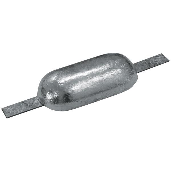 Zinc Tear Drop Anode w/ Strap - 170mm x 85mm x 50mm